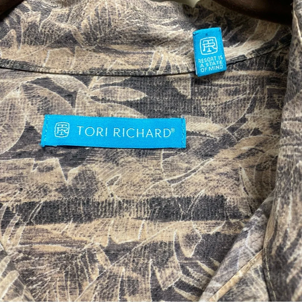 Tori Richard Men’s Button Front Shirt 2XL XXL Hawaiian 100% Cotton Lawn Vacation